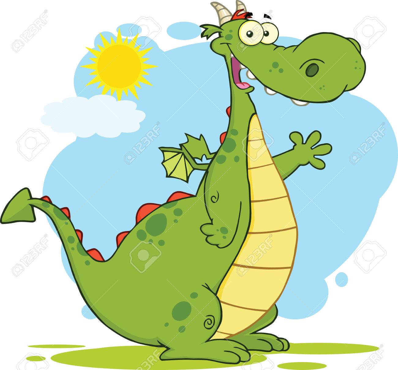 Green Dragon Cartoon Carácter De La Mascota Ilustración Agitando Aislado En Blanco Ilustraciones Svg, Vectoriales, Clip Art Vectorizado Libre De Derechos. Image 23834807. Green Dragon Cartoon Carácter De La Mascota Ilustración Agitando Aislado En Blanco Ilustraciones Svg, Vectoriales, Clip Art Vectorizado Libre De Derechos. Image 23834807.
