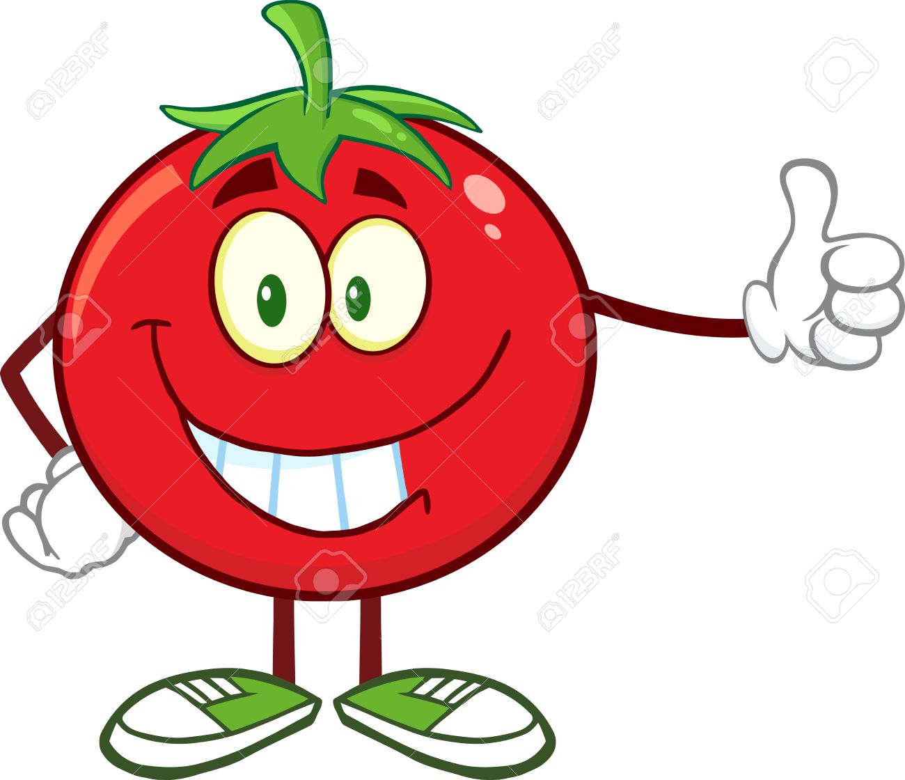 Smiling Tomato Cartoon Mascot Character Giving A Thumb Up. Illustration Isolated On White - 36453761 Smiling Tomato Cartoon Mascot Character Giving A Thumb Up. Illustration Isolated On White - 36453761
