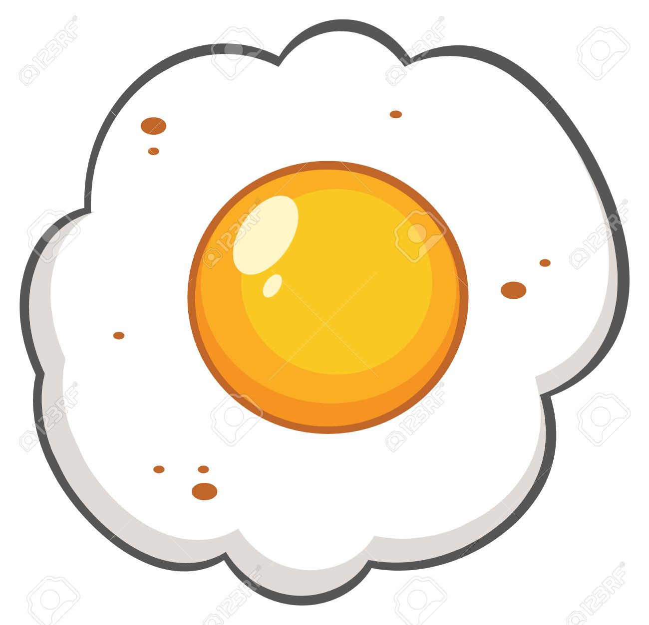 Marvelous Egg Cartoon Part - 2: Cartoon Egg. Illustration Isolated On White Background Stock Illustration - 58232287