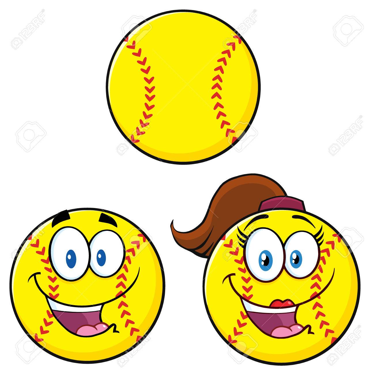 Cute Softball Cartoon Mascot Character Illustration Isolated Stock Photo Picture And Royalty Free Image Image 59122429 If you're a softball coach, load up on some of these softball. cute softball cartoon mascot character illustration isolated