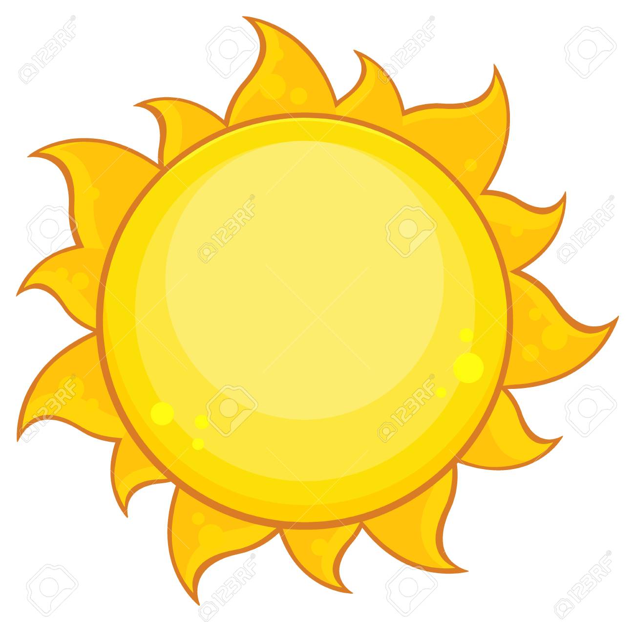 Colorful Yellow Simple Sun With Gradient. Illustration Isolated On White  Background Stock Photo, Picture and Royalty Free Image. Image 60247797., image size:1300x1273
