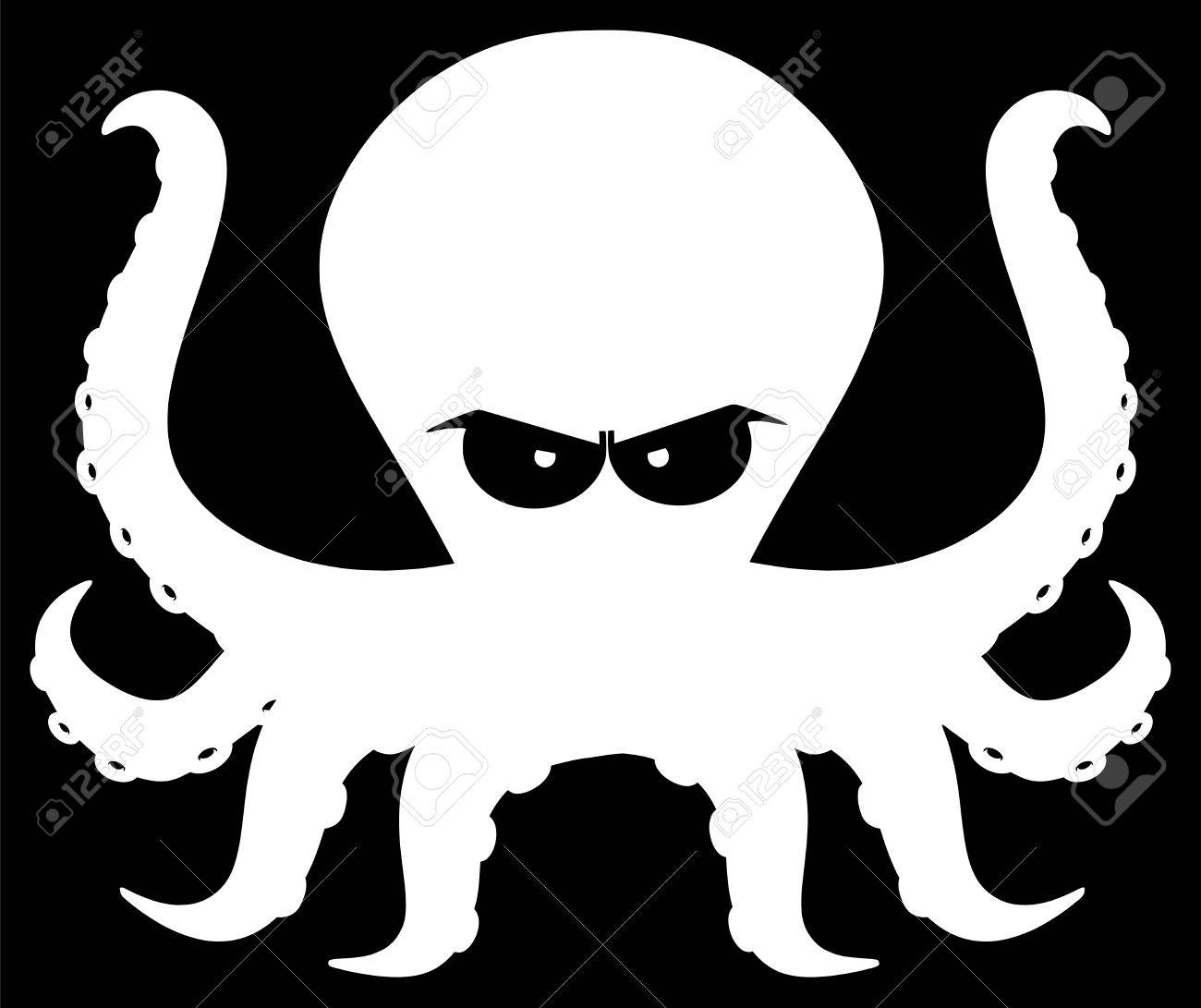 タコ漫画マスコット キャラクターのシルエットを怒っています 黒の背景と図 の写真素材 画像素材 Image タコ漫画マスコット キャラクターのシルエットを怒っています 黒の背景と図 の写真素材 画像素材 Image