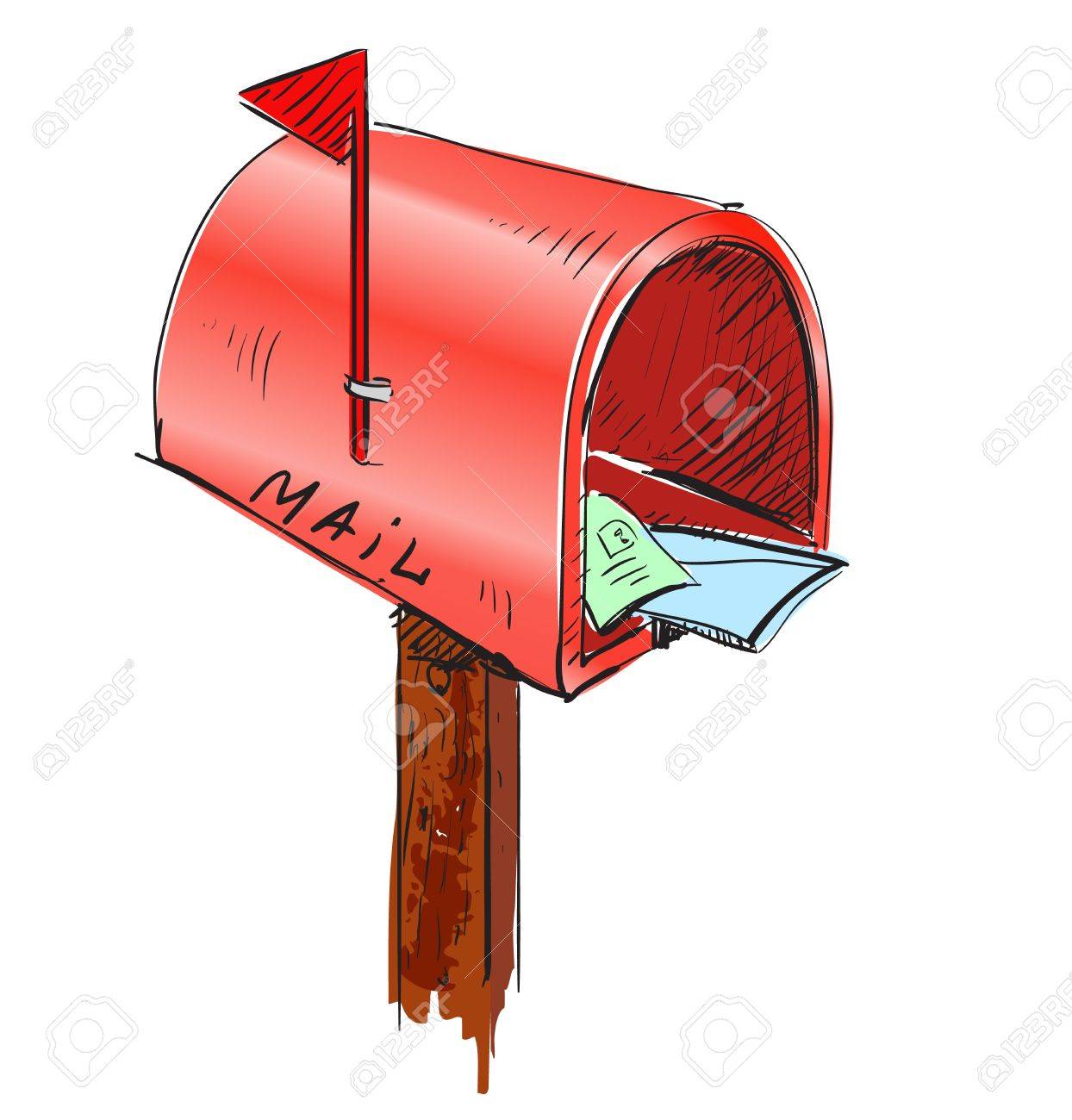 Mailbox Cartoon Icon Royalty Free SVG, Cliparts, Vectors, and Stock  Illustration. Image 19591761., image size:1244x1300