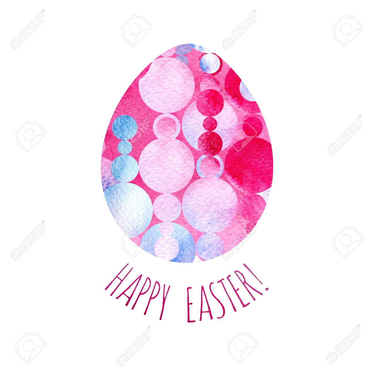 modern happy easter template for greeting card or invitation stock