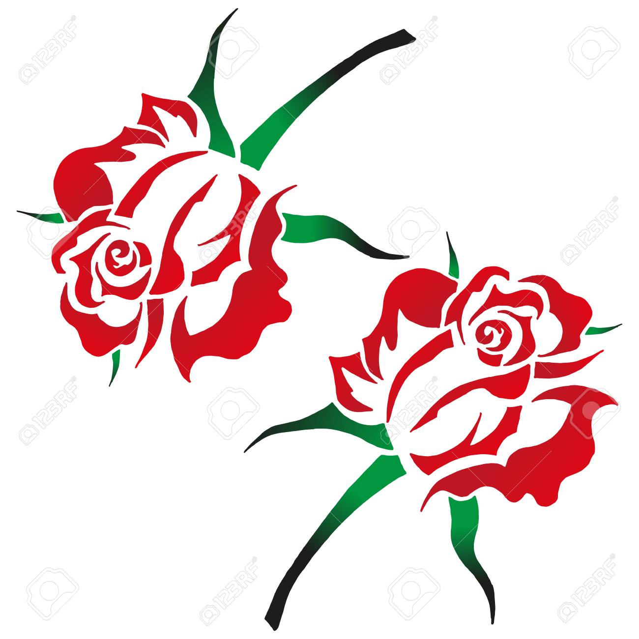 hand drawn rose flower vector illustration of a beautiful rose drawn rose