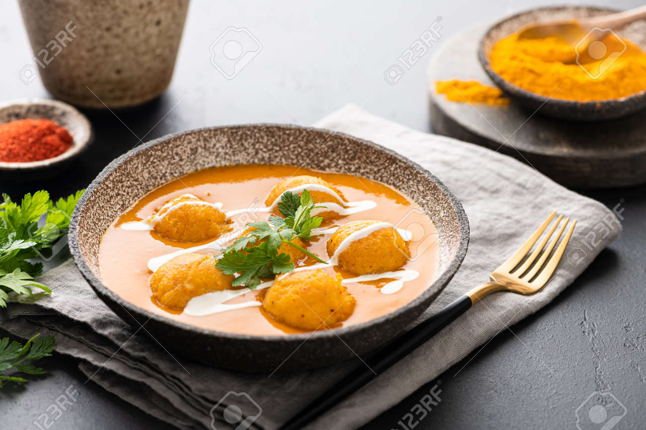 Malai Kofta Curry, indian cuisine dish with potato and paneer cheese - 169788495 Malai Kofta Curry, indian cuisine dish with potato and paneer cheese - 169788495