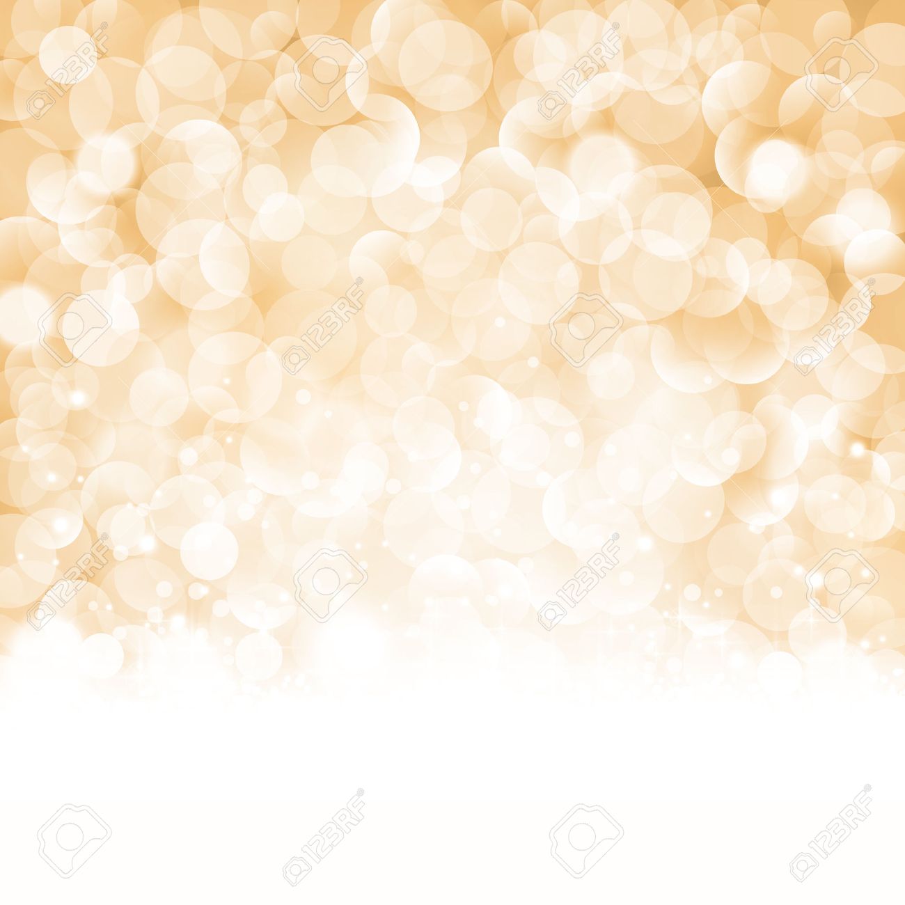 Christmas background with light effects and blurry light dots in shades of beige, golden and white. Centered is a label with the lettering Merry Christmas and Happy New Year. - 33502397 Christmas background with light effects and blurry light dots in shades of beige, golden and white. Centered is a label with the lettering Merry Christmas and Happy New Year. - 33502397