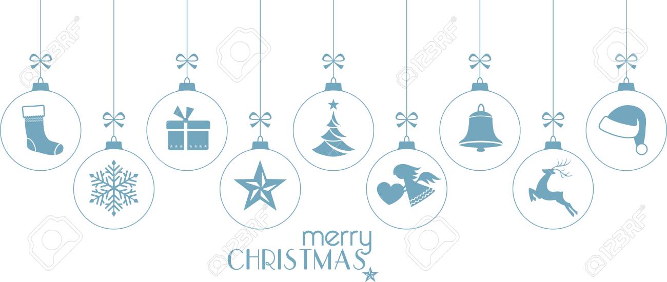 Ensemble De Boules De Noël Suspendues Avec Des Ornements Tels Que Sapin De Noël Bonnet De Noel Renne Ange Bas Cadeau étoile De Noël Et Cloche