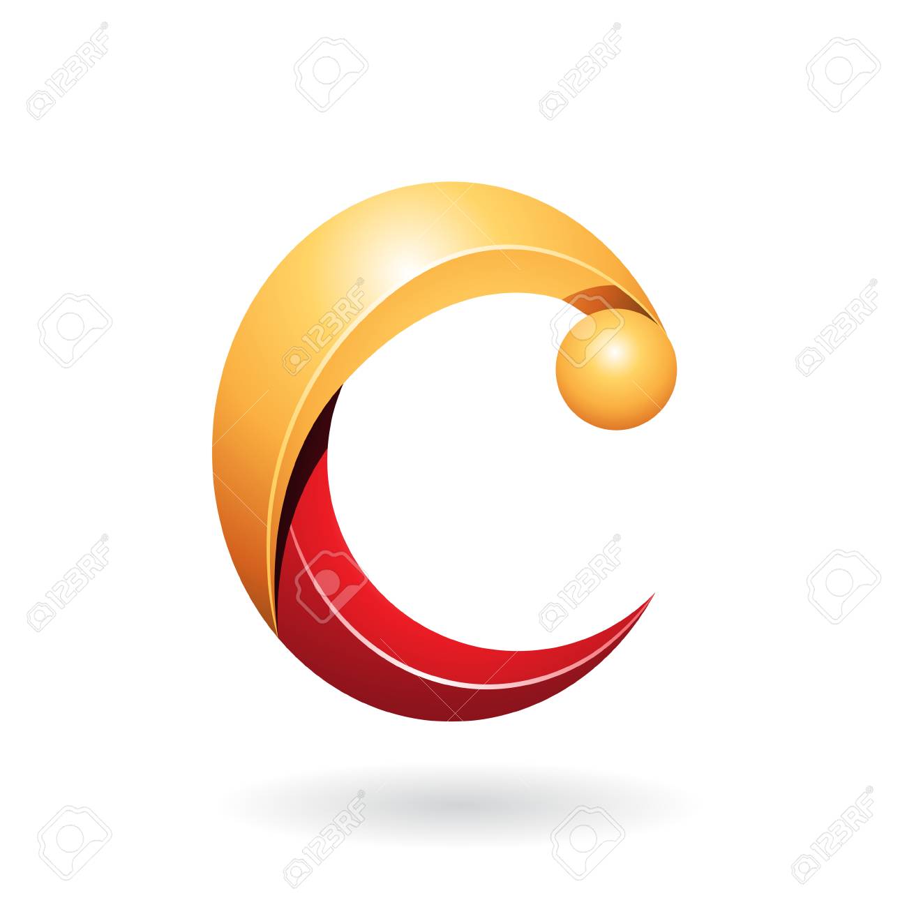 Design Concept of a Abstract Icon of Letter C, Vector Illustration Stock Vector - 67833457