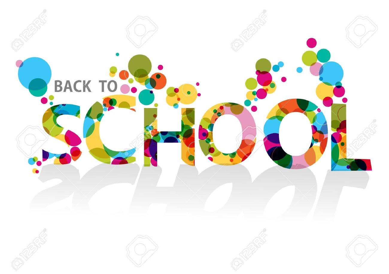 Colorful Back To School Text Transparent Circles Illustration Background Royalty Free Cliparts Vectors And Stock Illustration Image