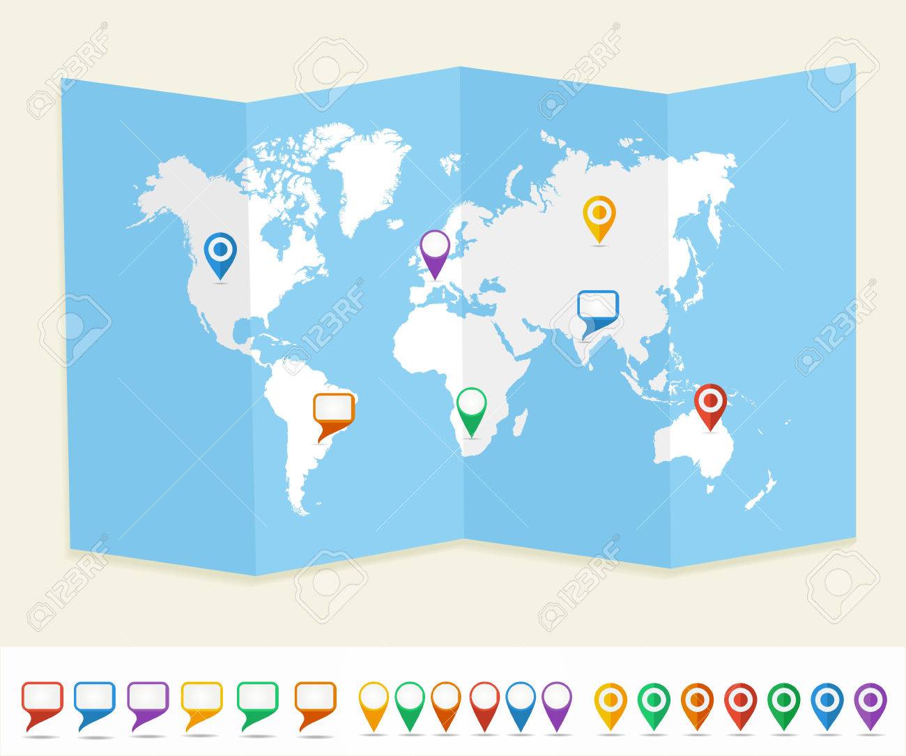 world pins