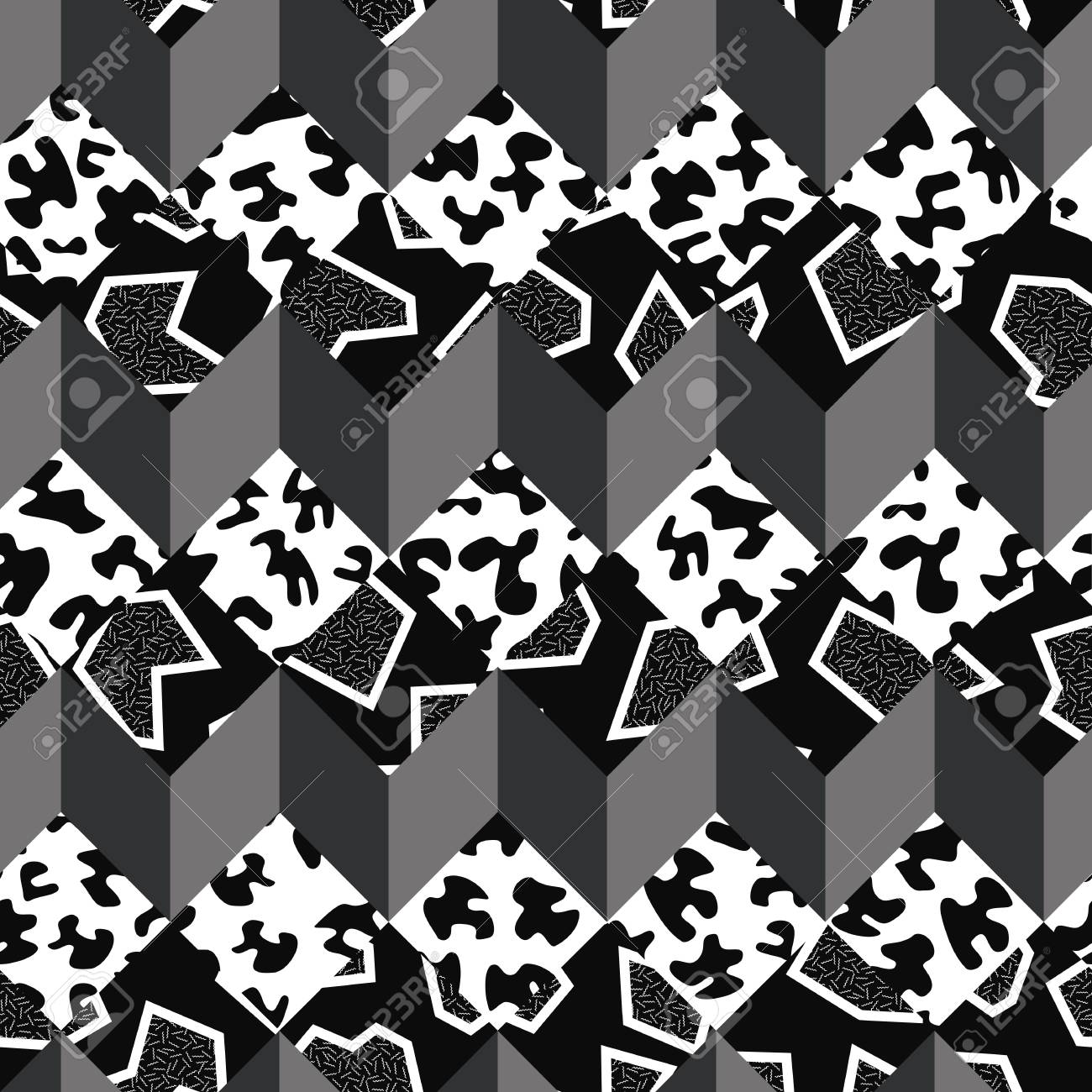 black and white 80s fashion