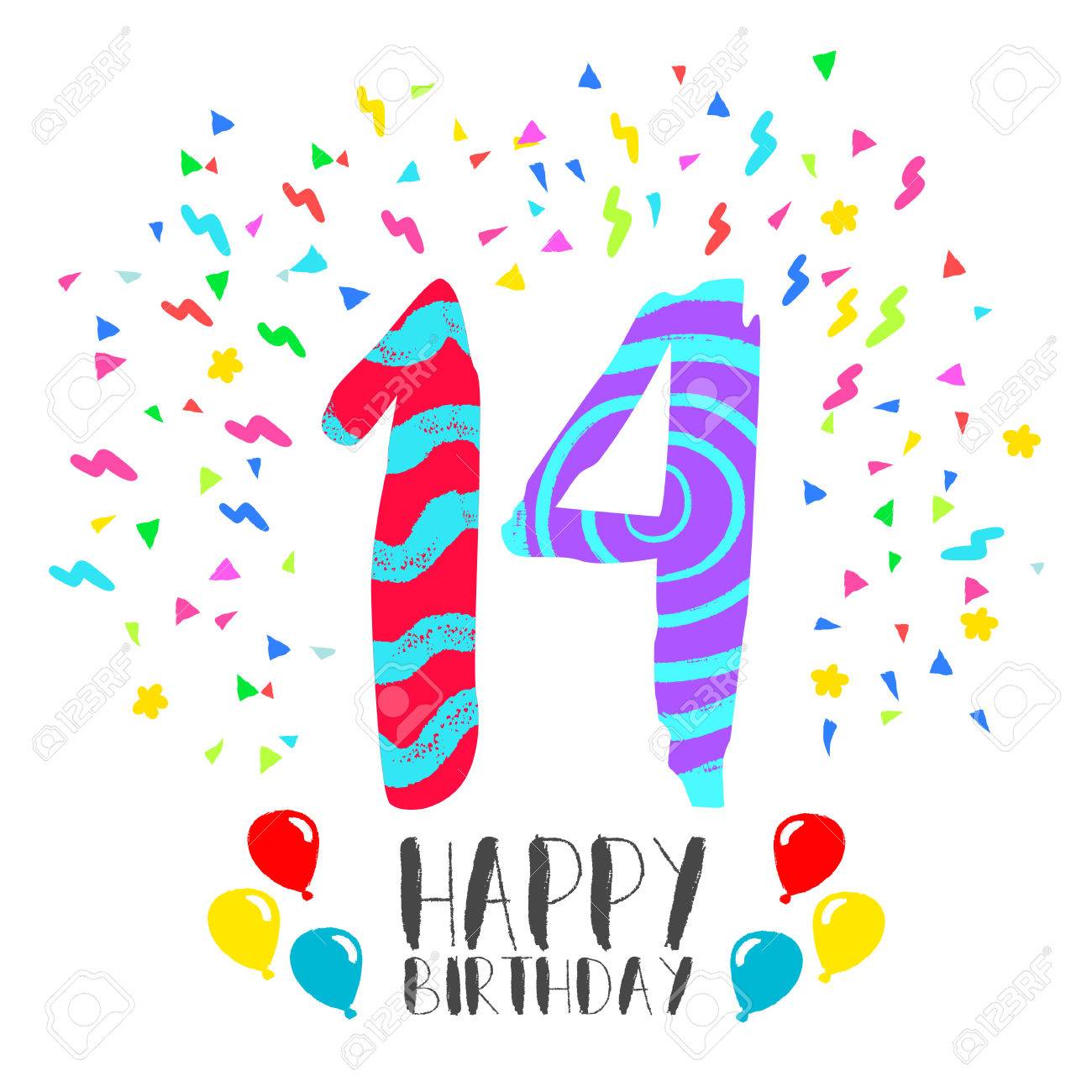 14th Tarjeta De Cumpleaños-que son 14