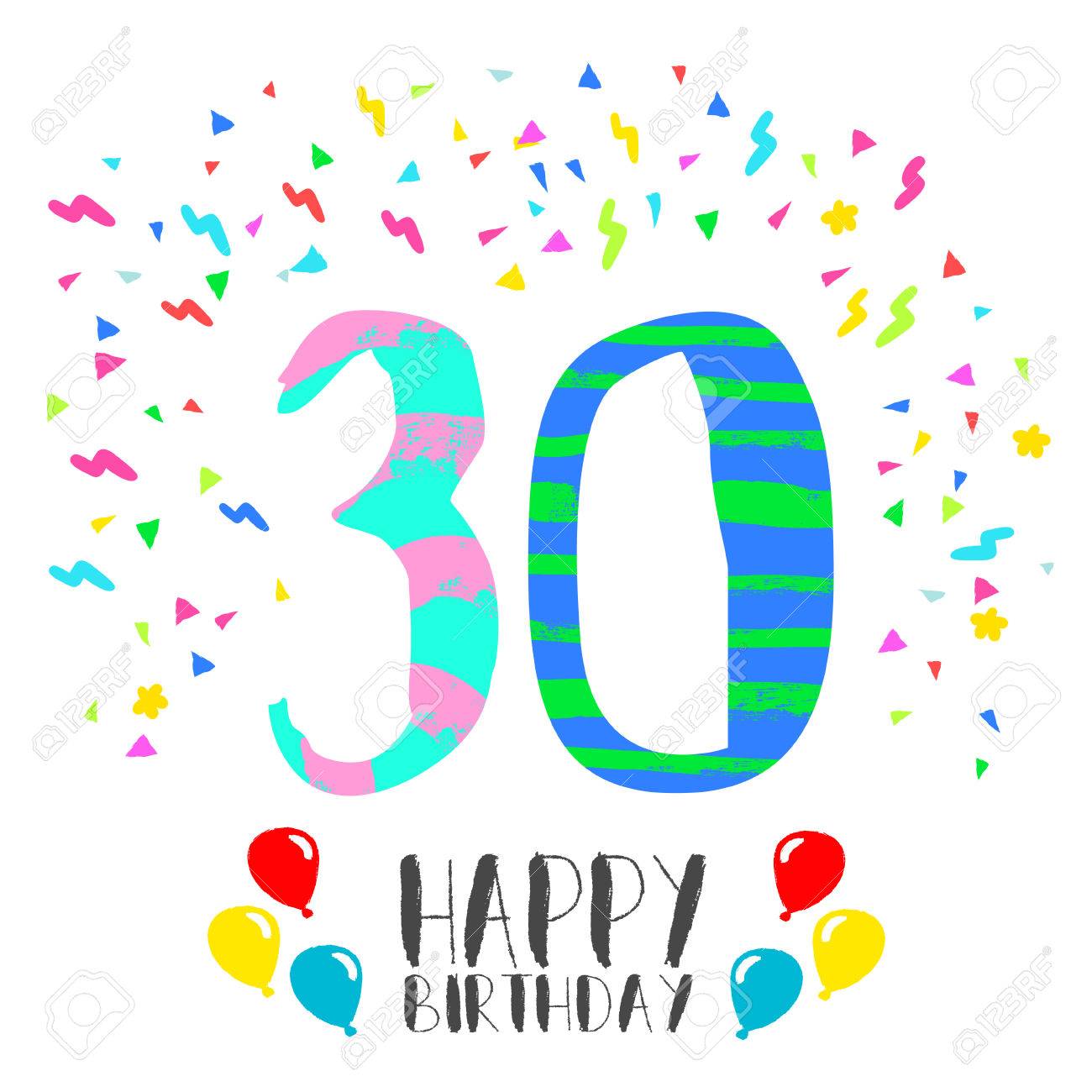 number 30 birthday images