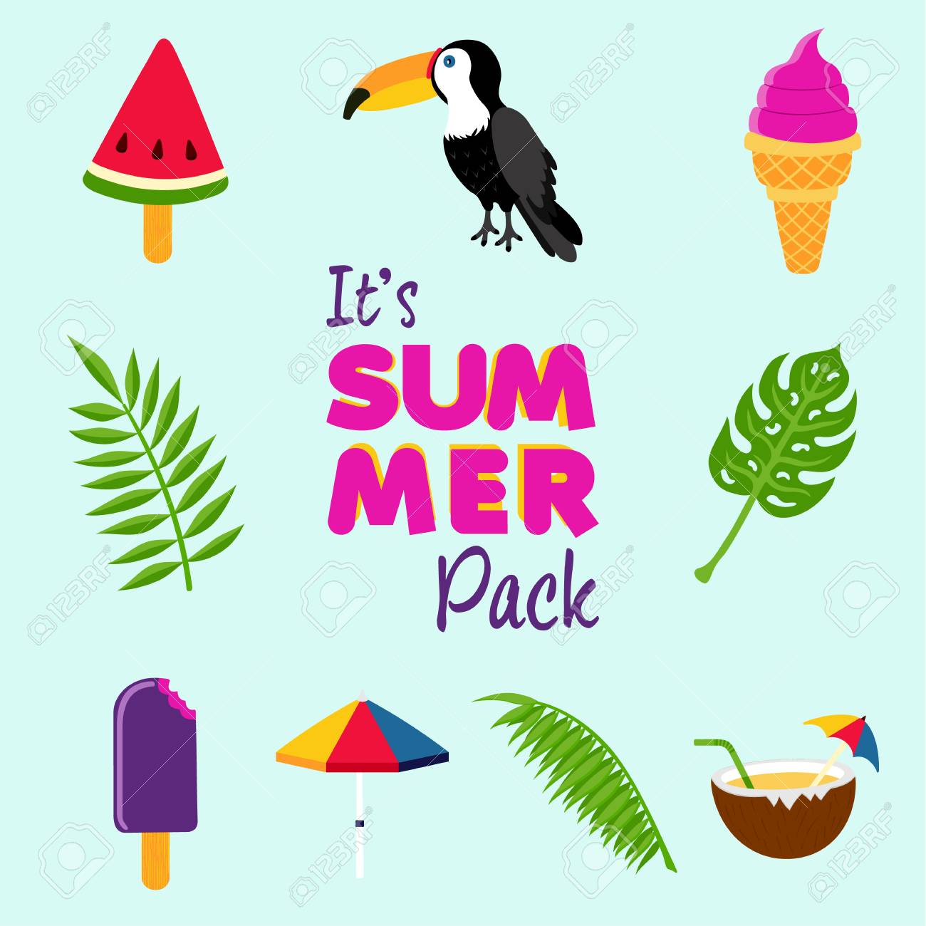 Download Ete decorations de fete de plage Free