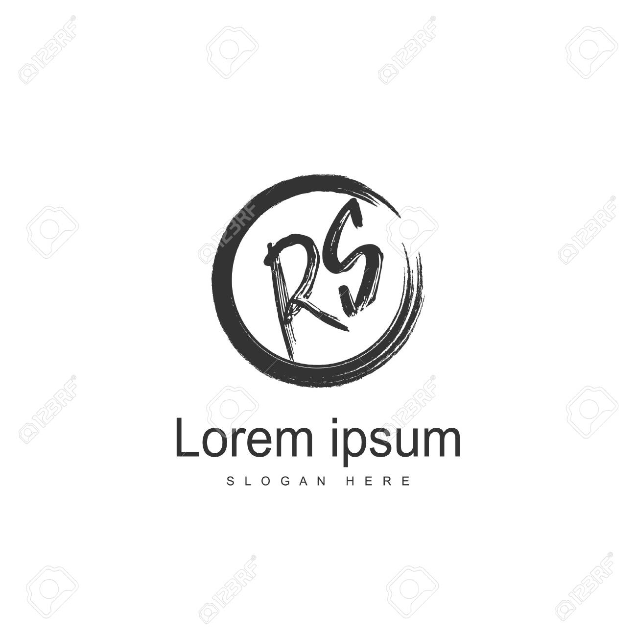 Initial RS Logo Template. Minimalist letter logo template design - 128777049 Initial RS Logo Template. Minimalist letter logo template design - 128777049