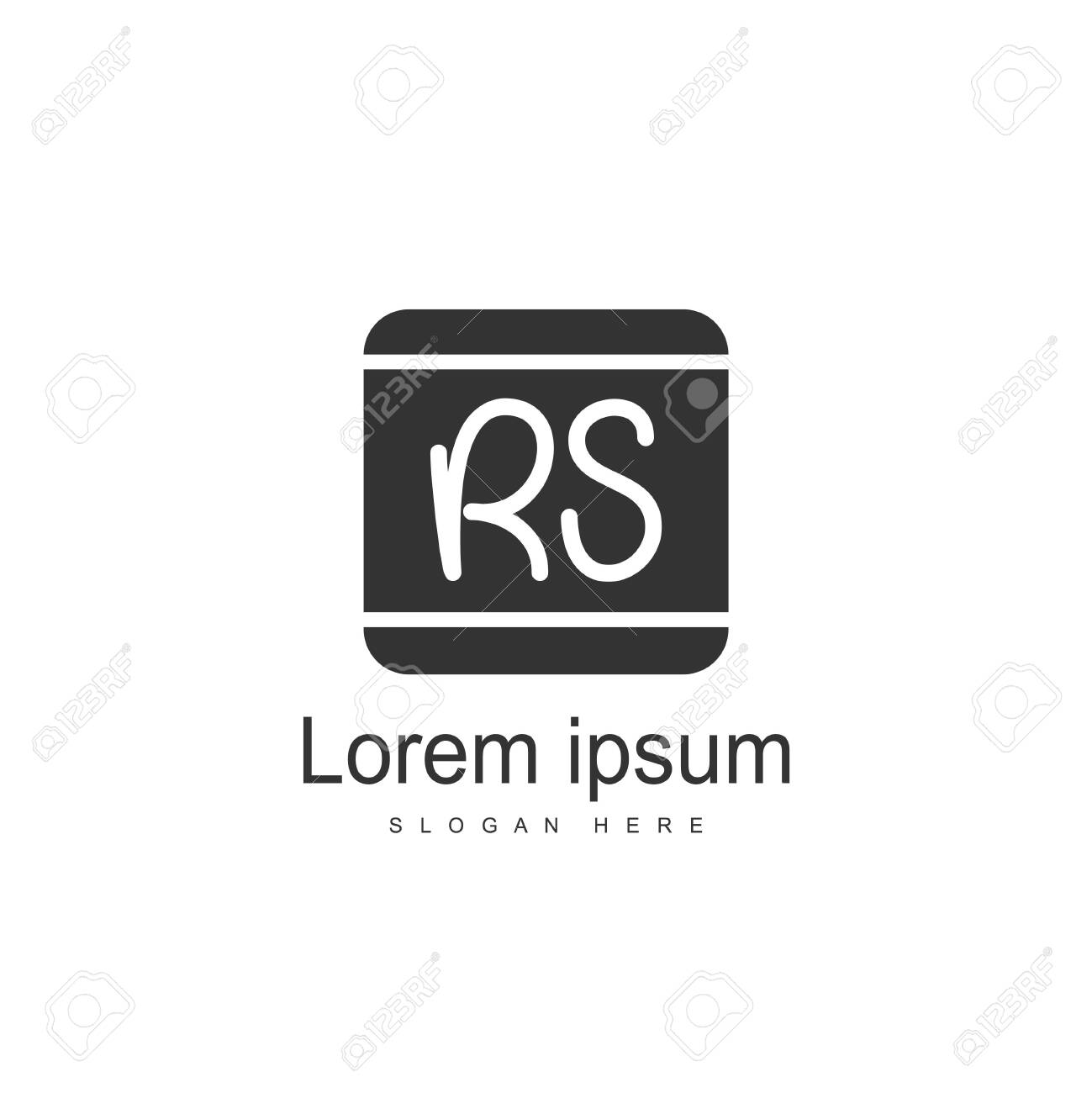 Initial RS Logo Template. Minimalist letter logo template design - 128777353 Initial RS Logo Template. Minimalist letter logo template design - 128777353