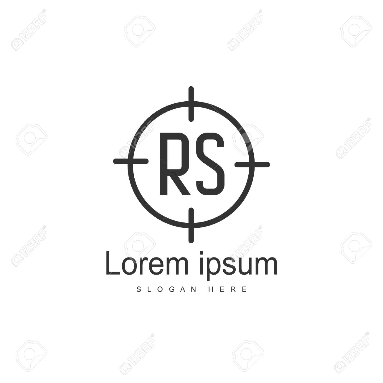 Initial RS Logo Template. Minimalist letter logo template design - 128777902 Initial RS Logo Template. Minimalist letter logo template design - 128777902