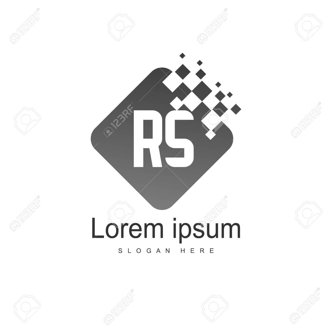 Initial RS Logo Template. Minimalist letter logo template design - 128777904 Initial RS Logo Template. Minimalist letter logo template design - 128777904