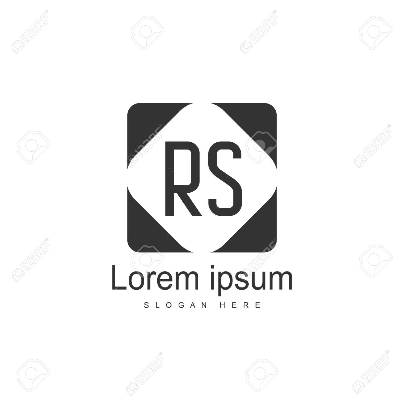 Initial RS Logo Template. Minimalist letter logo template design - 128777996 Initial RS Logo Template. Minimalist letter logo template design - 128777996