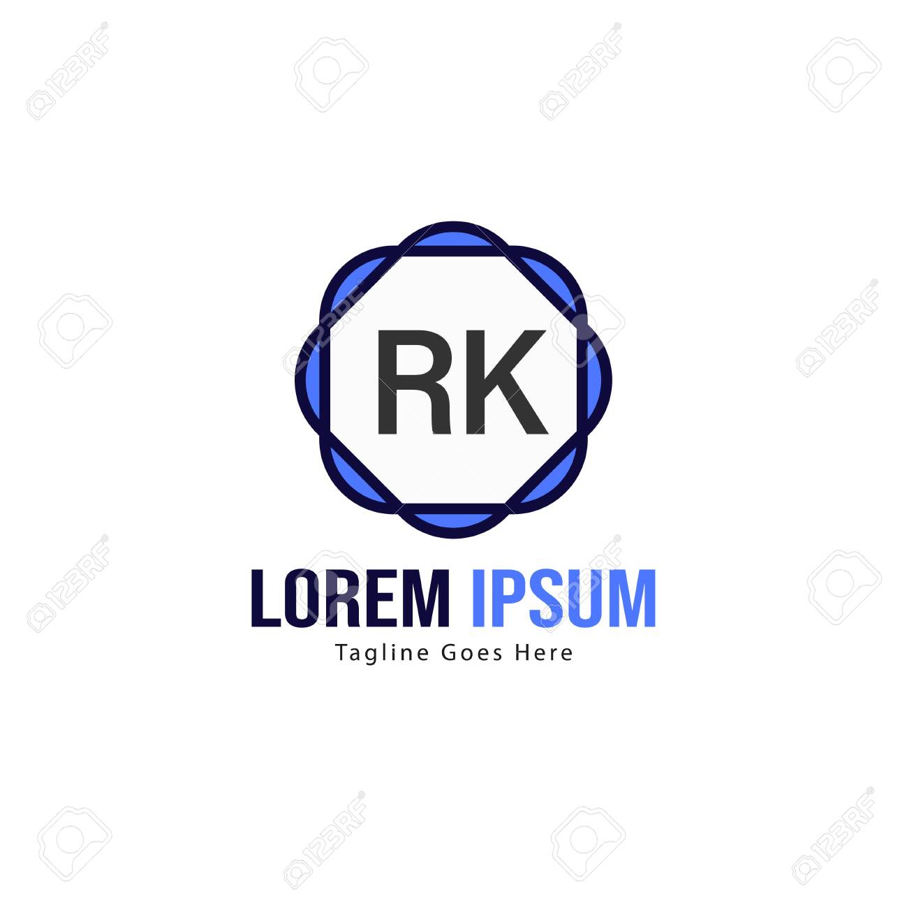 initial rk logo template with modern frame minimalist rk letter royalty free cliparts vectors and stock illustration image 128916704 123rf com
