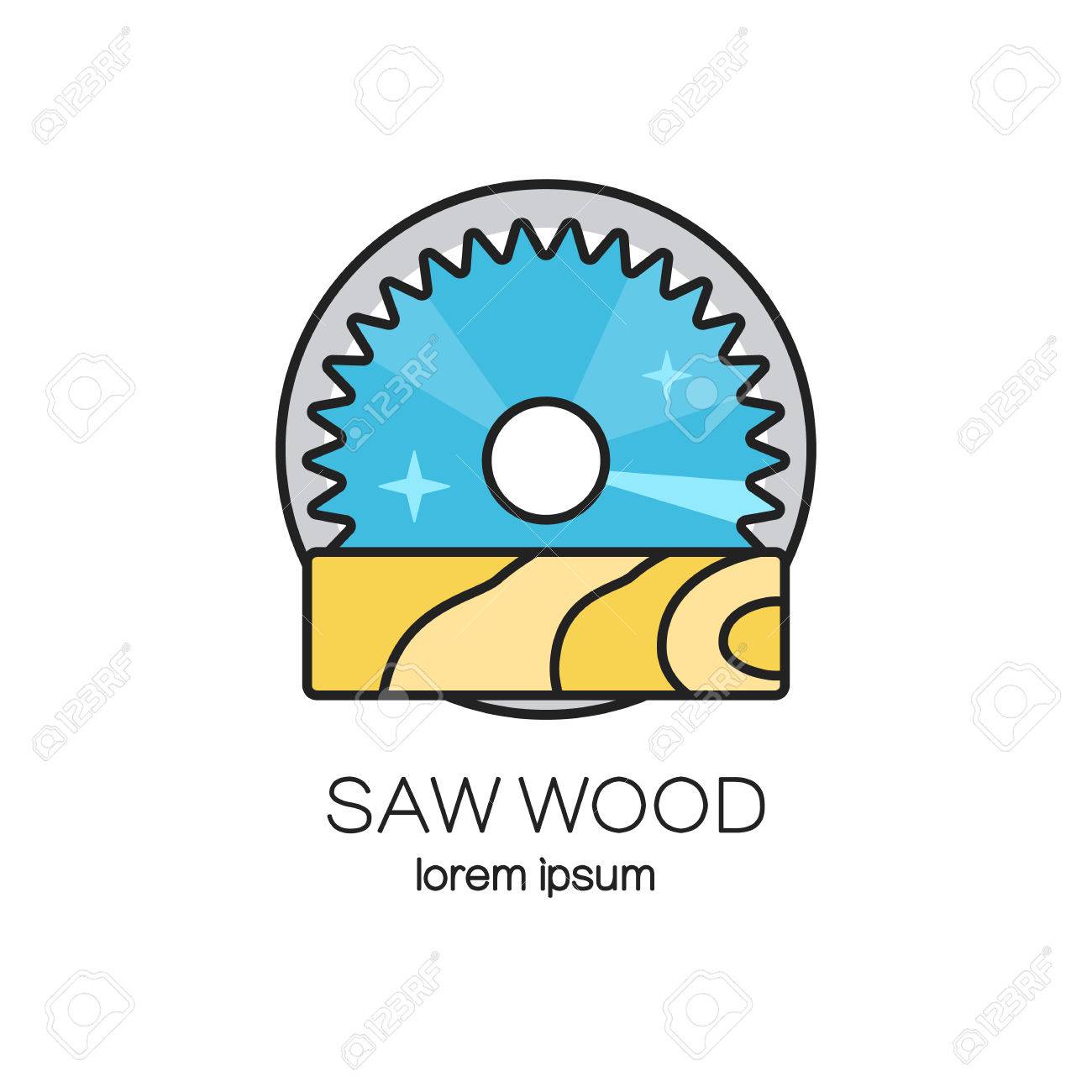 saw wood design templates wood work and manufacture label