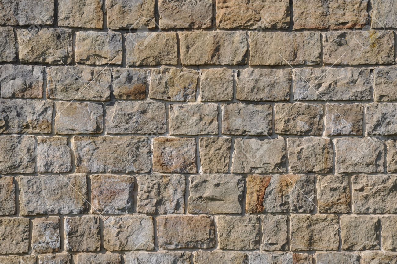 The Wall Of Sandstone Blocks Stock Photo, Picture and Royalty Free Image.  Image 13182990.