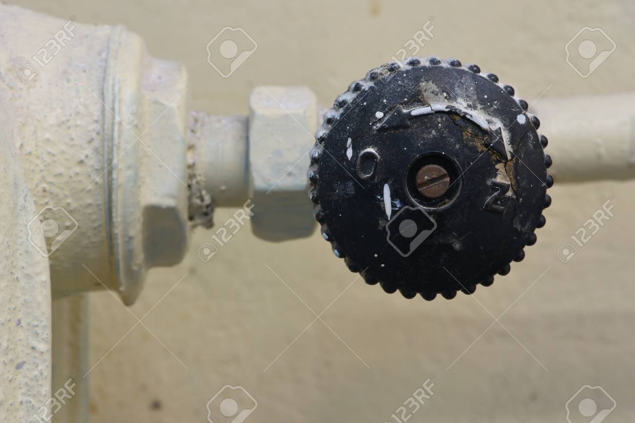 old radiator valve close up heat control stock photo picture and