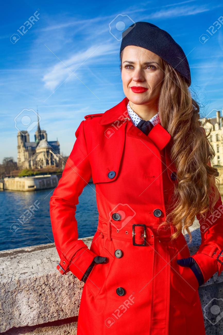 bright trench coat