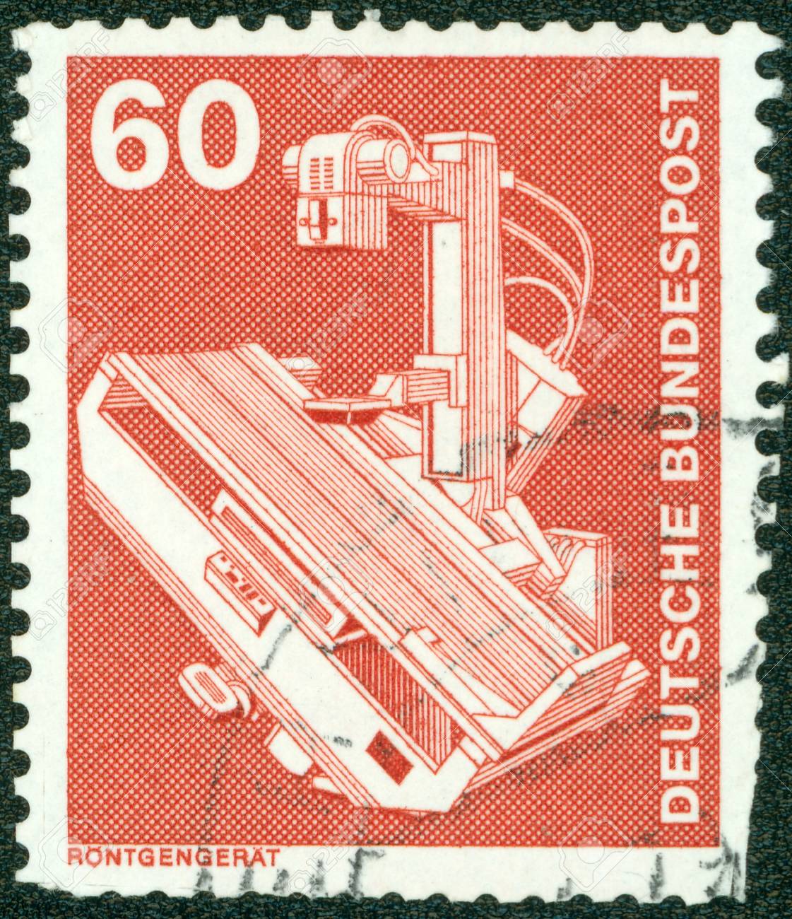 germany circa 1978 a stamp printed in germany shows image of stock stamp generator