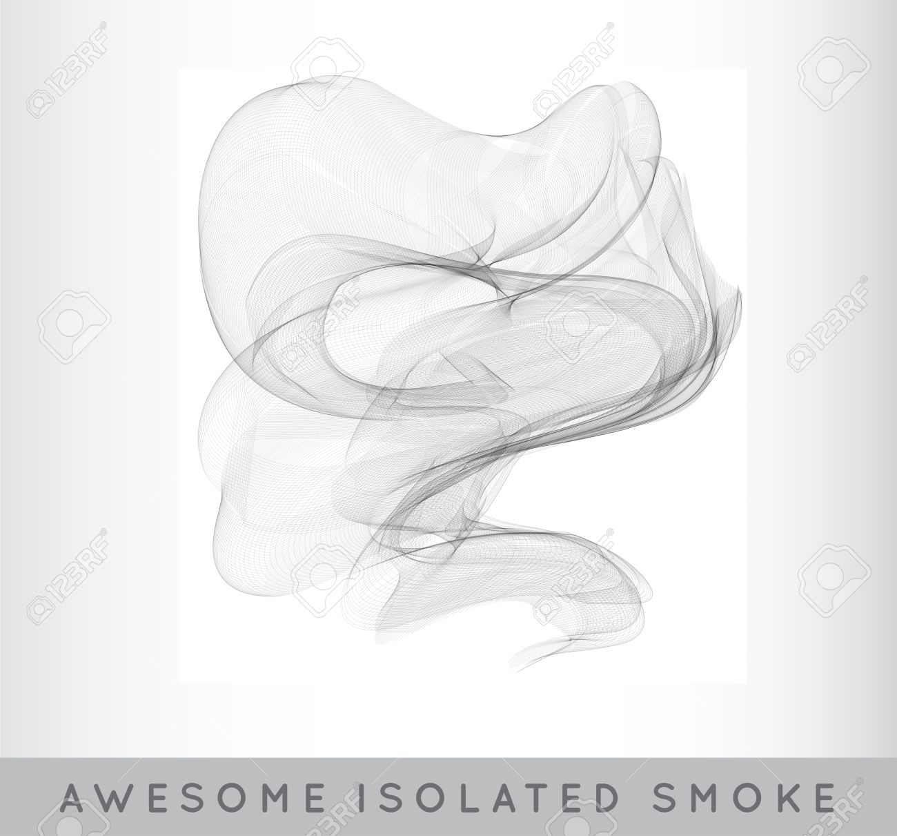現実的なタバコの煙か霧か透明性ヘイズ孤立の背景のイラスト素材 ベクタ Image