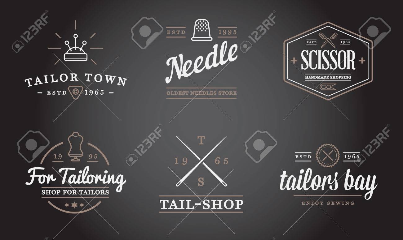 Set of Vector Tailoring Tailor Sew Elements and Sewing Knitting Illustration can be used as Logo or Icon in premium quality - 53371973 Set of Vector Tailoring Tailor Sew Elements and Sewing Knitting Illustration can be used as Logo or Icon in premium quality - 53371973