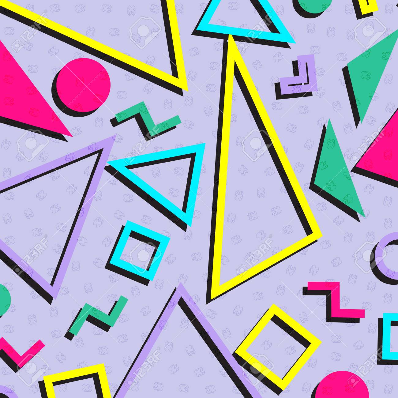 レトロなヴィンテージ 80 年代や 90 年代のファッション スタイル抽象的なパターンの背景 テキスタイル生地デザイン 包装紙 ウェブサイトの良い壁紙を ベクトルの図 のイラスト素材 ベクタ Image