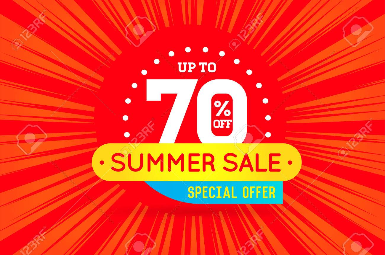 summer sale sign banner poster ready for web and print vector