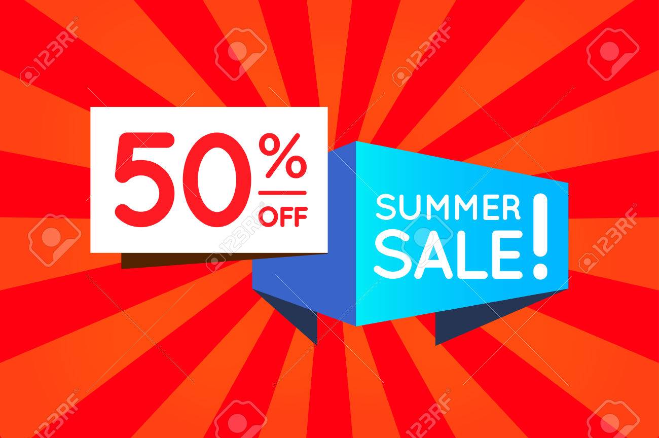 summer sale sign banner poster ready for web and print vector