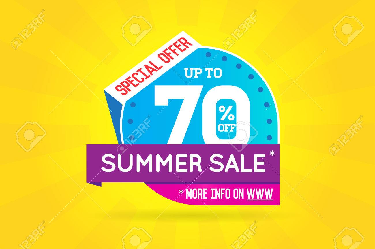 summer sale sign banner poster ready for web and print vector