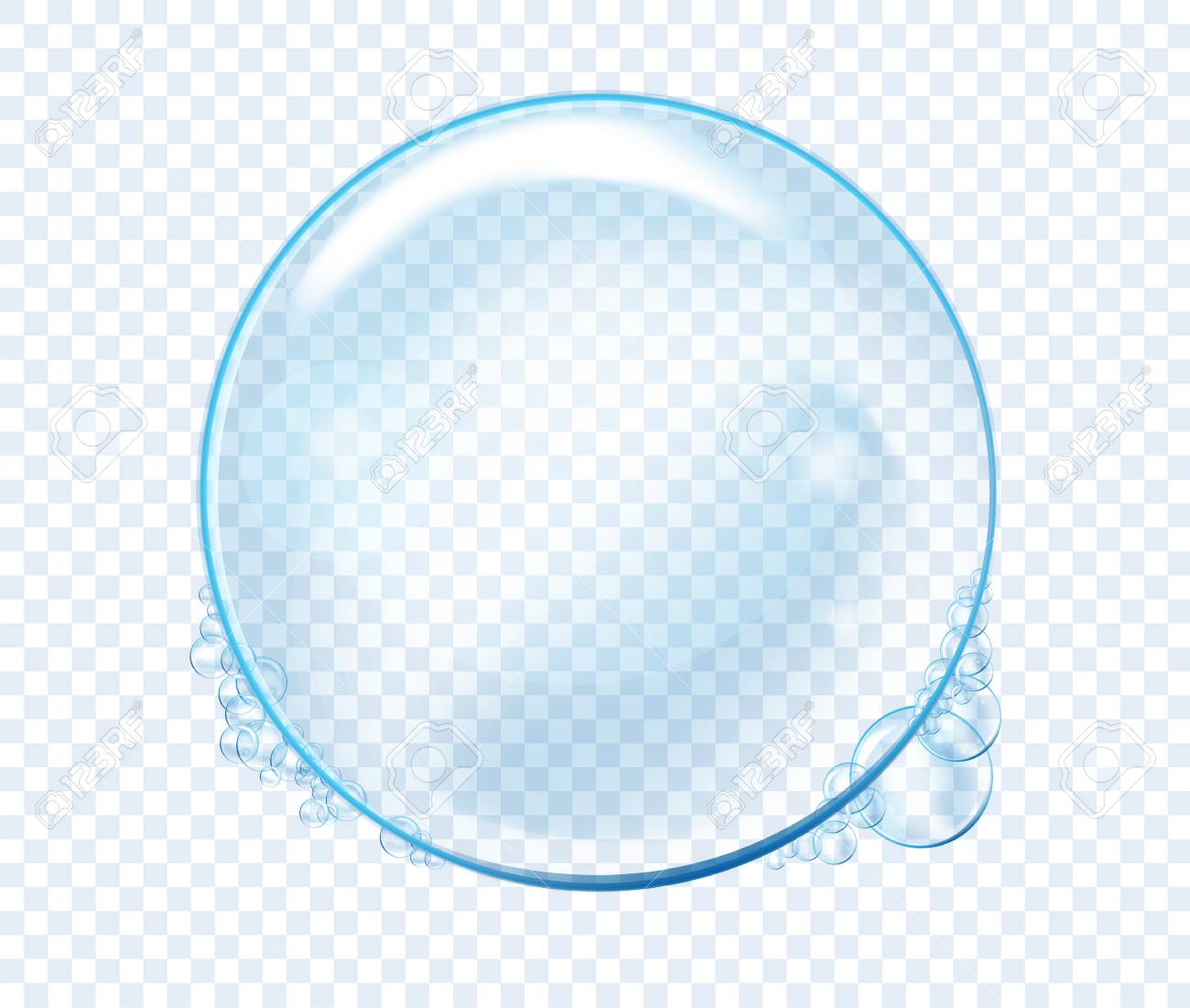 vector soap water bubbles transparent isolated realistic design