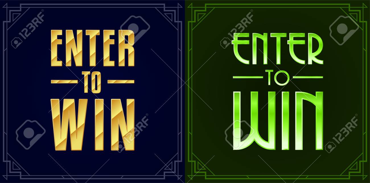 set of enter to win sweepstakes vector signs royalty free cliparts enter to win signs