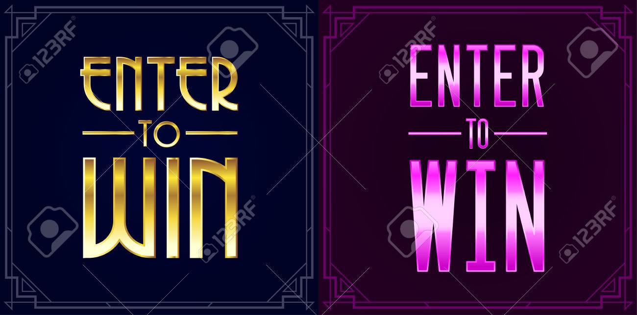 set of enter to win sweepstakes vector signs royalty free cliparts enter to win signs
