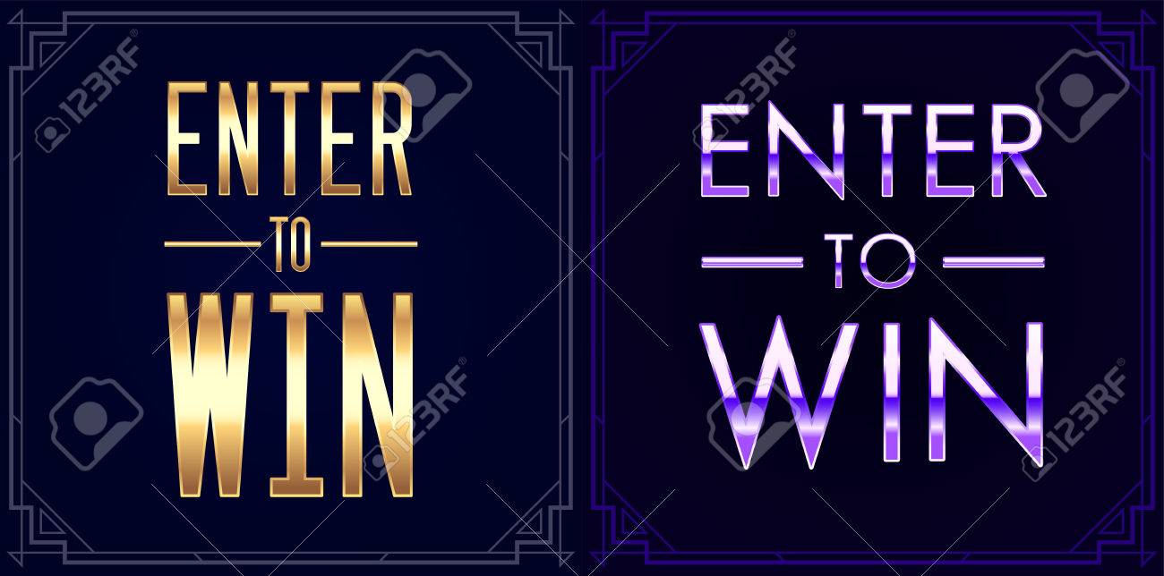 set of enter to win sweepstakes vector signs royalty free cliparts enter to win signs