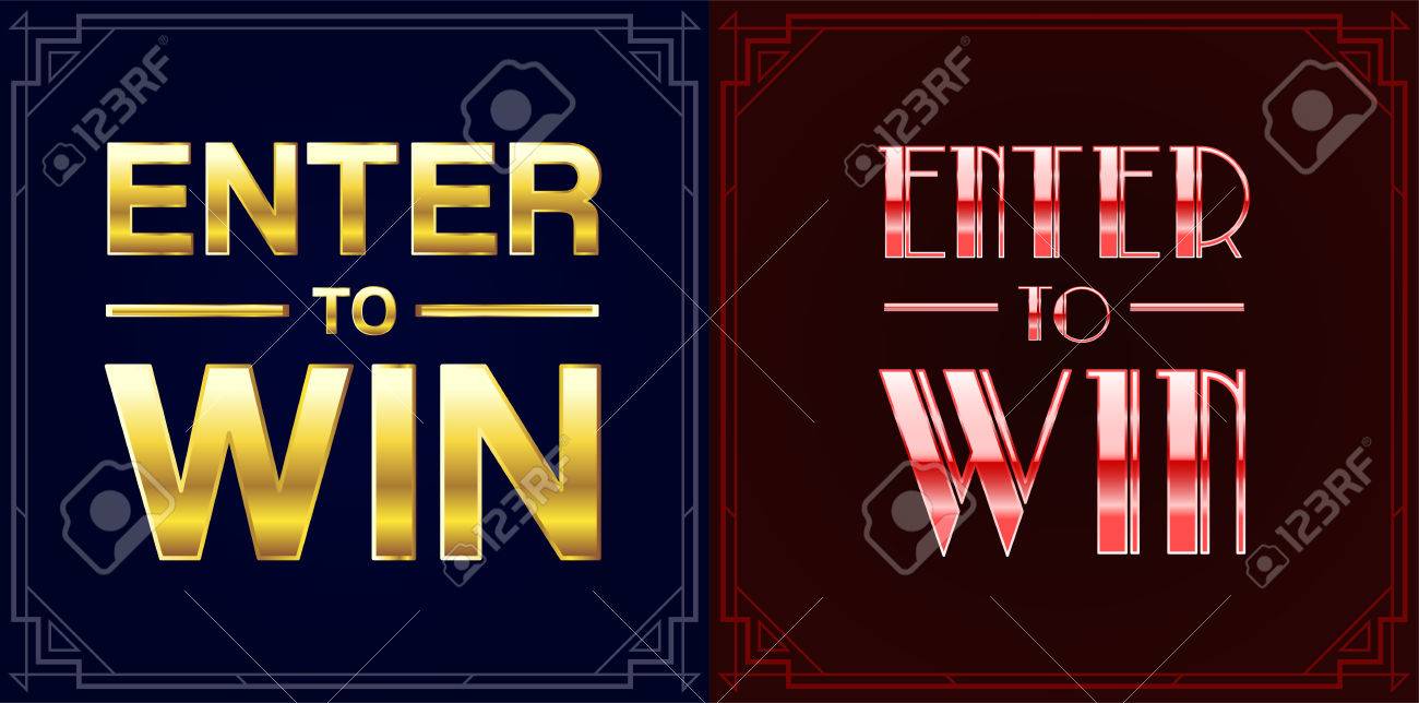 set of enter to win sweepstakes vector signs royalty free cliparts enter to win signs