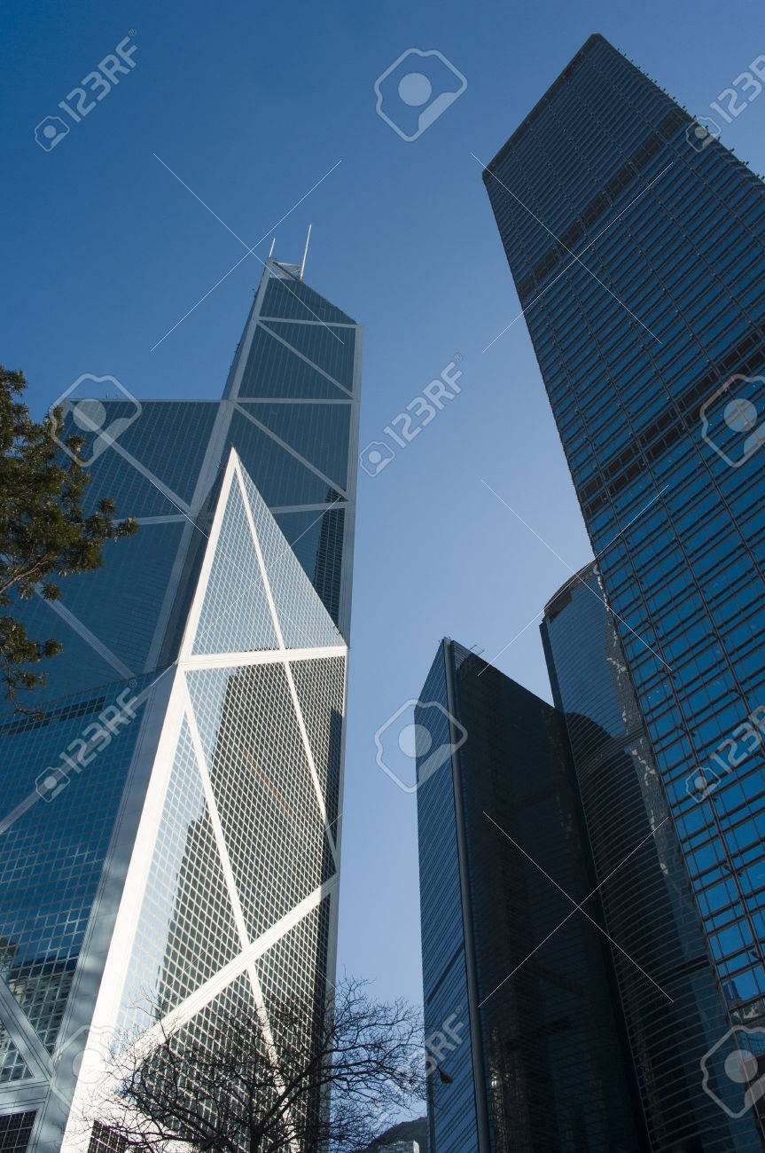 香港 16 年 2 月 9 日 ビューの張香港センター 中国銀行タワー の写真素材 画像素材 Image