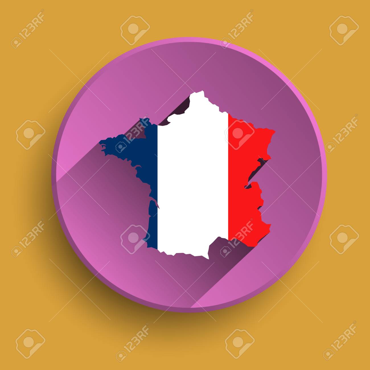 flat icon of france with flag royalty free cliparts vectors and stock illustration image 33152470 123rf com