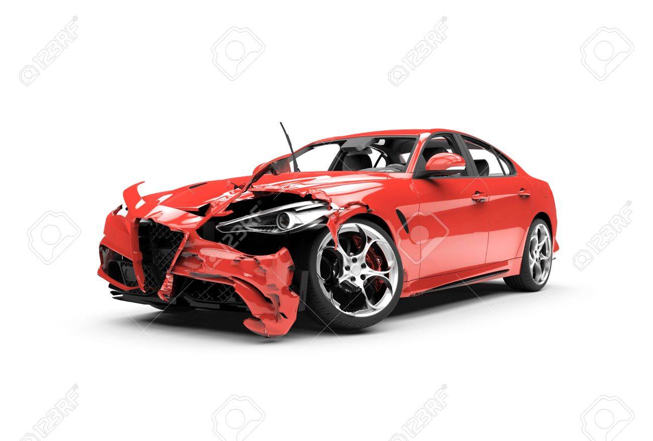 Laterale Rote Auto Crash Auf Einem Weissen Hintergrund Isoliert Auf Weissem Hintergrund Lizenzfreie Fotos Bilder Und Stock Fotografie Image 79993479