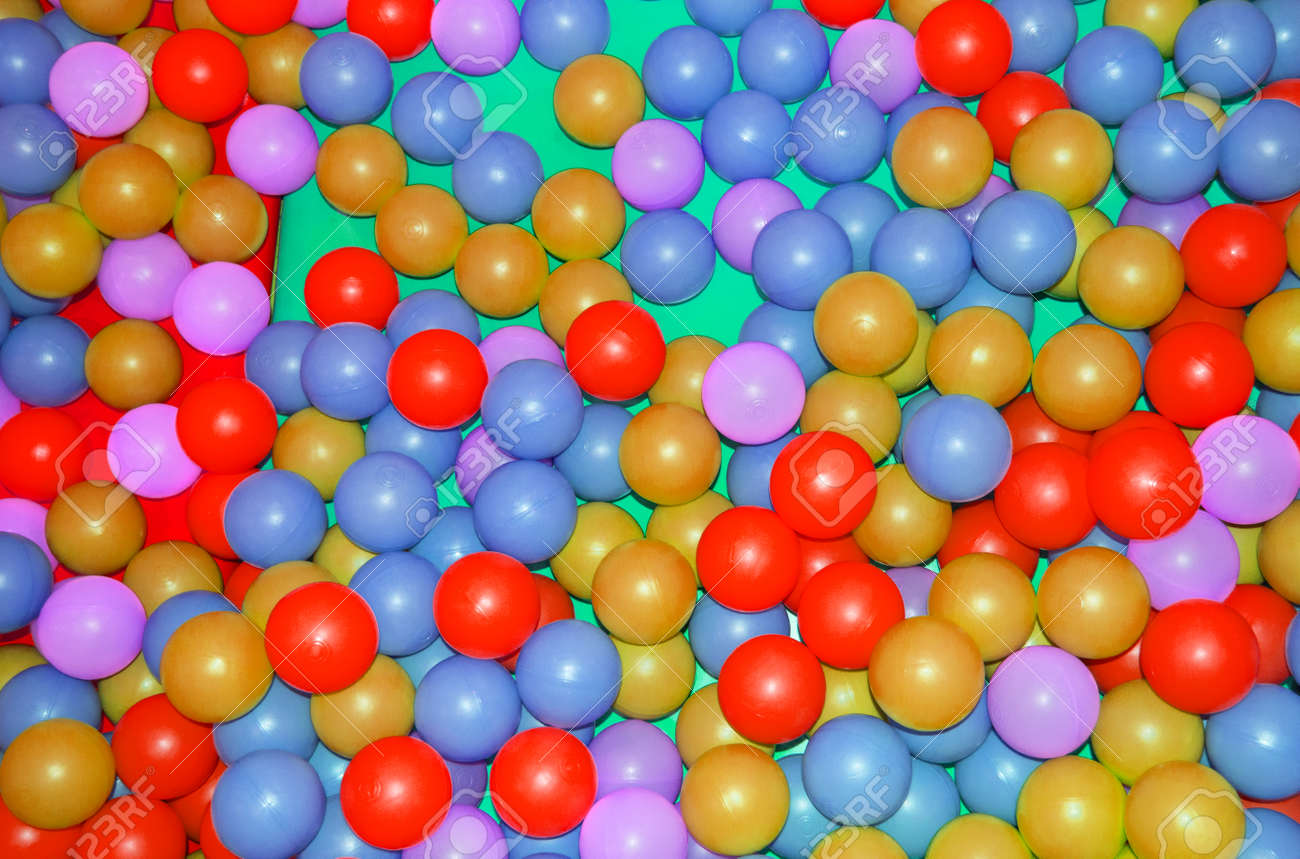 Background, colorful plastic colorful balls on the playground, pool with balls for children's development and games. - 169317192 Background, colorful plastic colorful balls on the playground, pool with balls for children's development and games. - 169317192