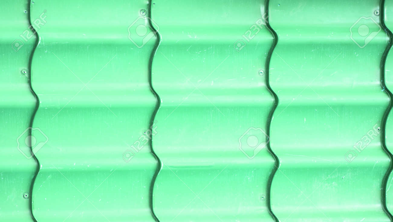 Corrugated corrugated metal sheet, green color, siding for walls and roofs, background, texture - 169661597 Corrugated corrugated metal sheet, green color, siding for walls and roofs, background, texture - 169661597