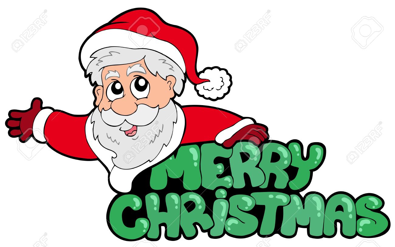 merry christmas sign with