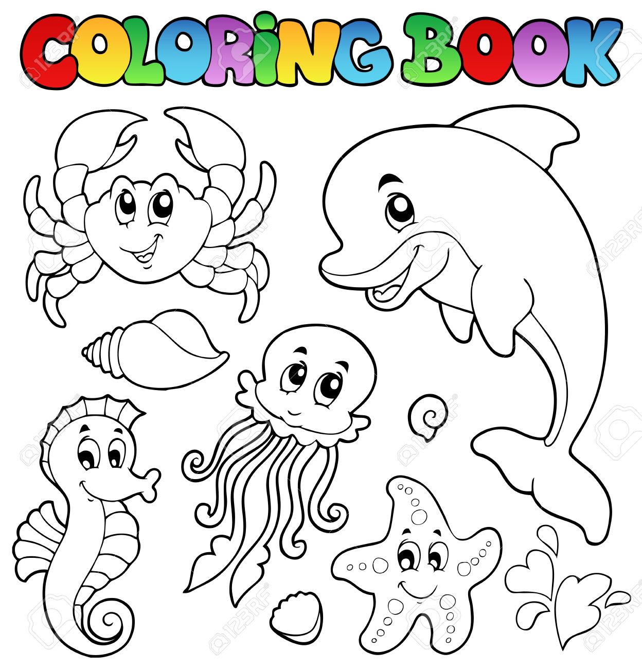 700+ Colouring Book Ocean Animals Picture HD 700+ Colouring Book Ocean Animals Picture HD