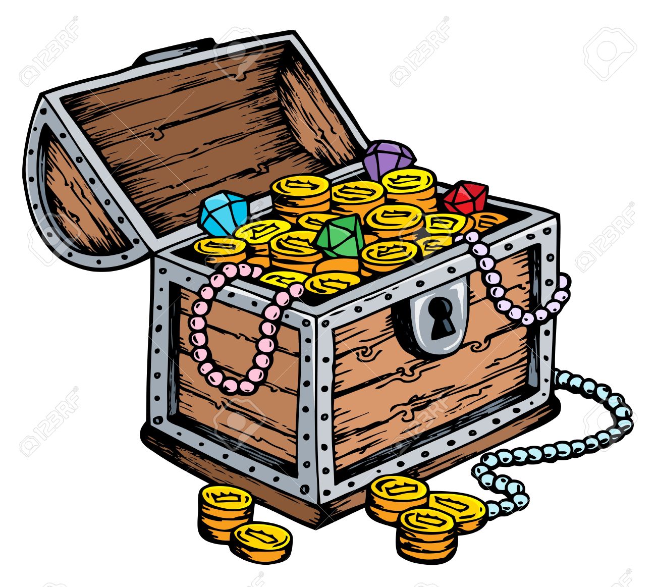 treasure chest drawing stock photo picture and royalty free image