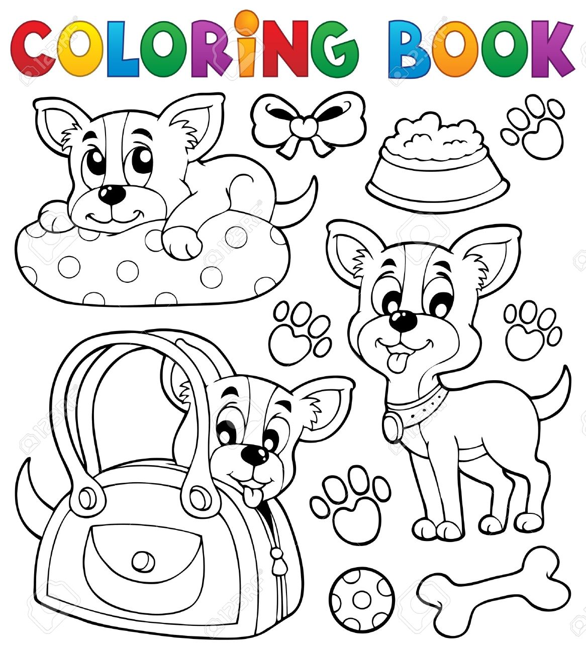 Coloring Book Dog Theme Royalty Free Cliparts, Vectors, And Stock ... Coloring Book Dog Theme Royalty Free Cliparts, Vectors, And Stock ...